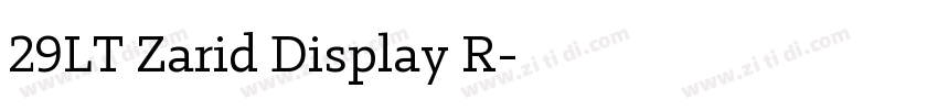 29LT Zarid Display R字体转换 29LT Zarid Display R字体转换